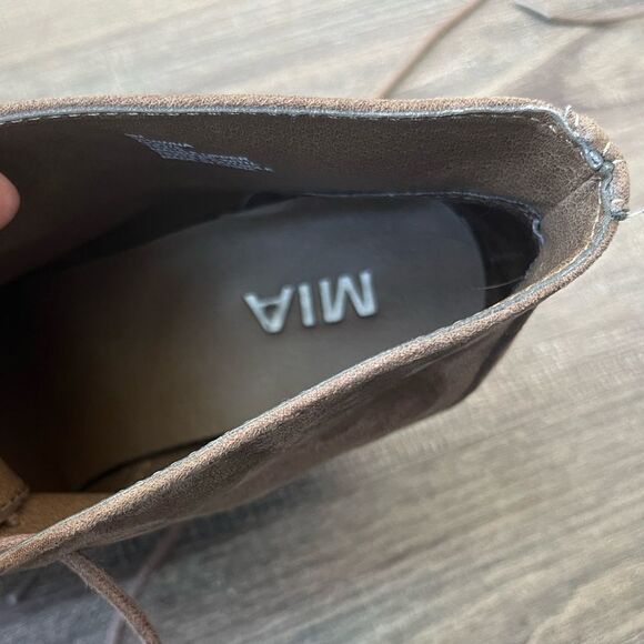 MIA Shawna Ankle Tie Booties Size 8 Women’s Brown Cottage - Picture 11 of 15